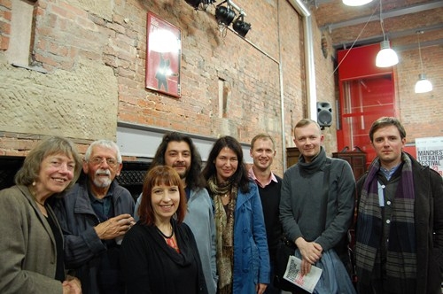 Arc with Macedonian & Latvian poets at the IABF, Manchester