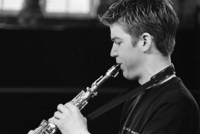 [Mathew Curtis of the Viva Saxophone Quartet]